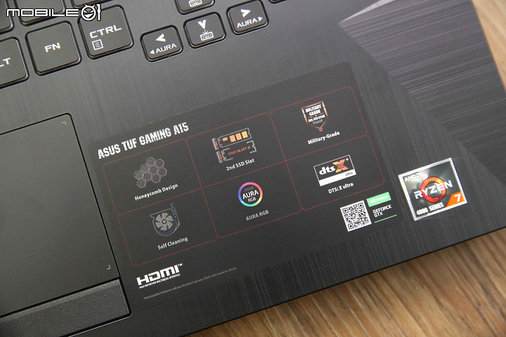 點我看大圖 憑實力大聲 ASUS TUF GAMING A15 FA506 電競筆電開箱