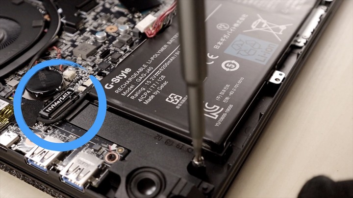 AERO 創作者筆電升級 M.2 SSD 教學