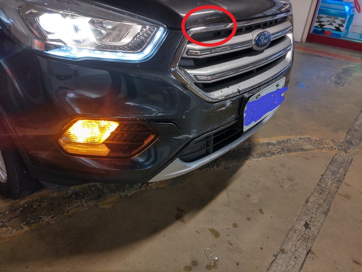 點我看大圖 KUGA 7T被擊落,換新還是板金??______2020/5/25更新行車紀錄器