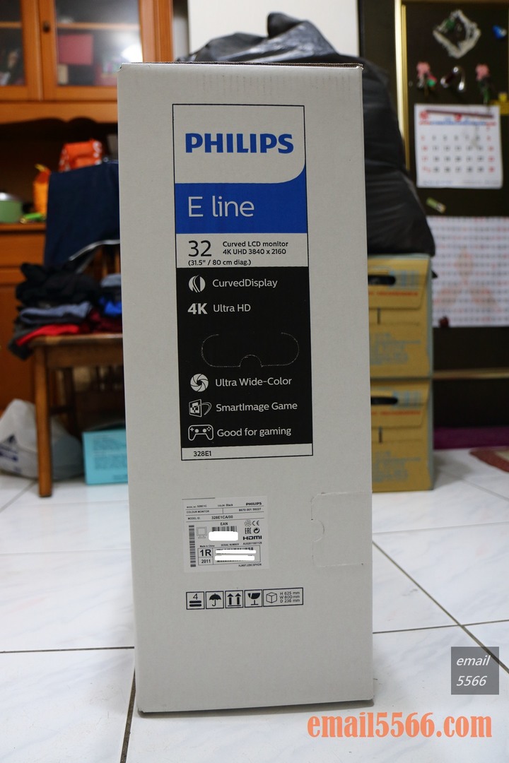 點我看大圖 PHILIPS 飛利浦 328E1C 32吋曲面4K高畫質顯示器開箱-Ultra HD 4K、VA、1500R