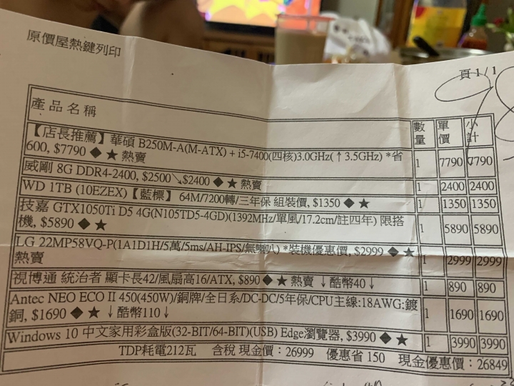 二手電腦售出價位詢問