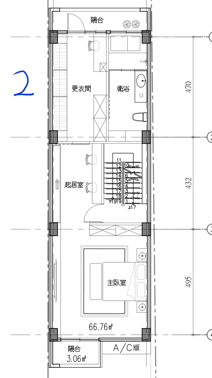 【請教】長型屋平面圖設計