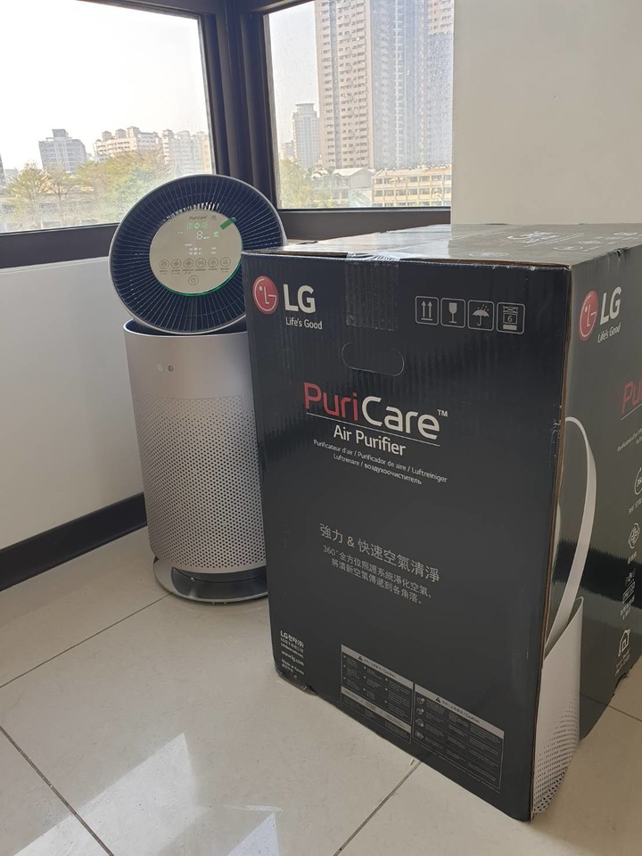[開箱]LG PuriCare™ 360°空氣清淨機-改善空氣品質的超強幫手
