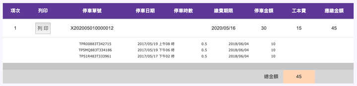 收到三年前未繳, 停一天只要十元的停車費補繳單
