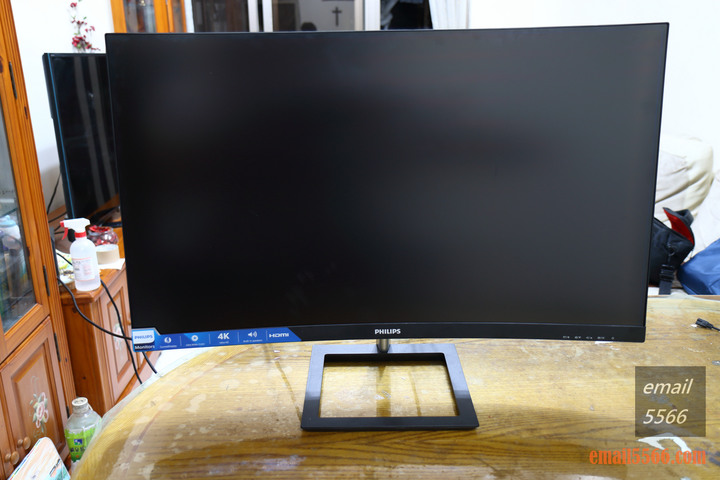 點我看大圖 PHILIPS 飛利浦 328E1C 32吋曲面4K高畫質顯示器開箱-Ultra HD 4K、VA、1500R