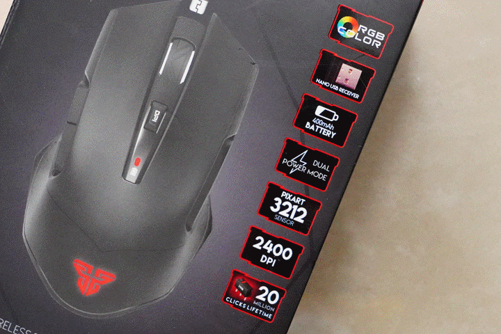 (開箱) FANTECH WGC1 充電式RGB 2.4G無線電競滑鼠