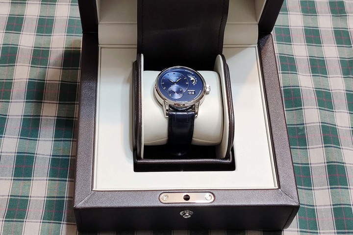 [開箱] 我終於入手啦！Glashütte Original PanoMaticLunar藍面月相腕錶