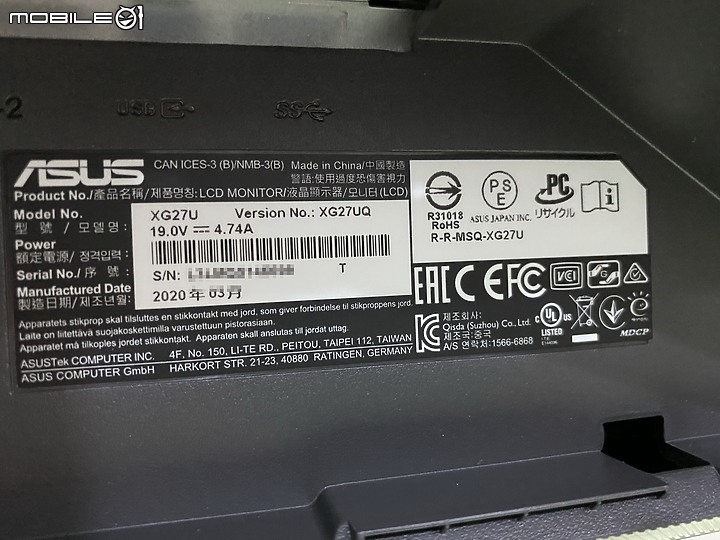 3W 有找 4K144 信仰荷包兼顧 ROG STRIX XG27UQ UHD 開箱