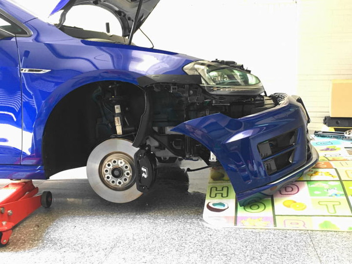 2017 Golf R 清洗3年散熱排