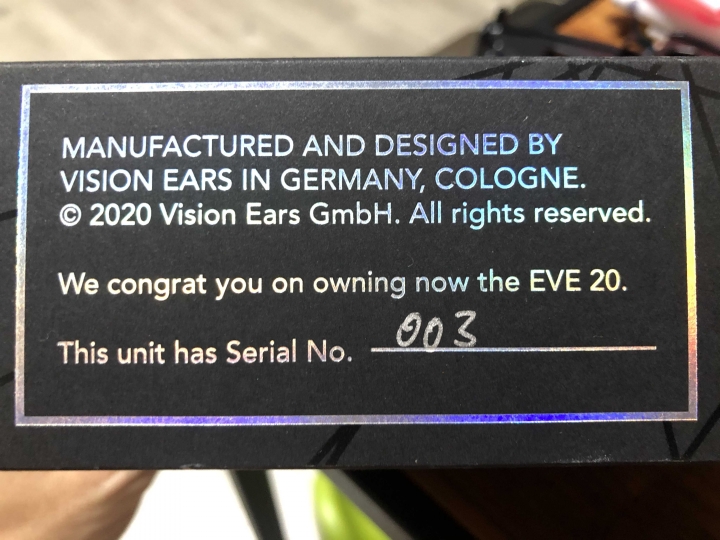 開箱Vision Ears新耳機EVE20+AK sa700