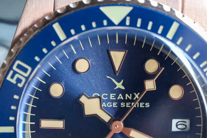 點我看大圖 開箱 OceanX Sharkmaster-V VSMS512 潛水 玫瑰金錶