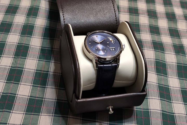 [開箱] 我終於入手啦！Glashütte Original PanoMaticLunar藍面月相腕錶