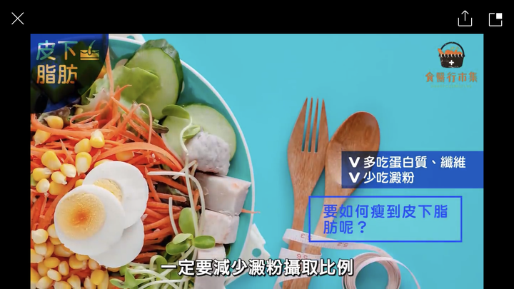 運動搭配飲食控制是蠻好降低體脂肪的方式！
