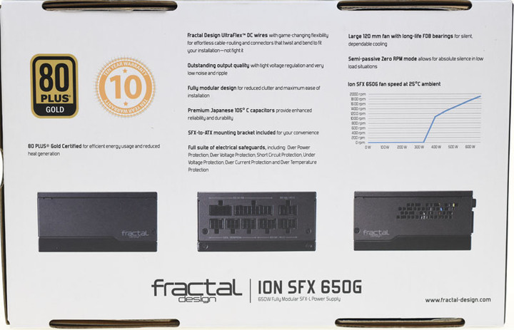 Fractal Design ION SFX 650G 650W全模組化金牌電源開箱