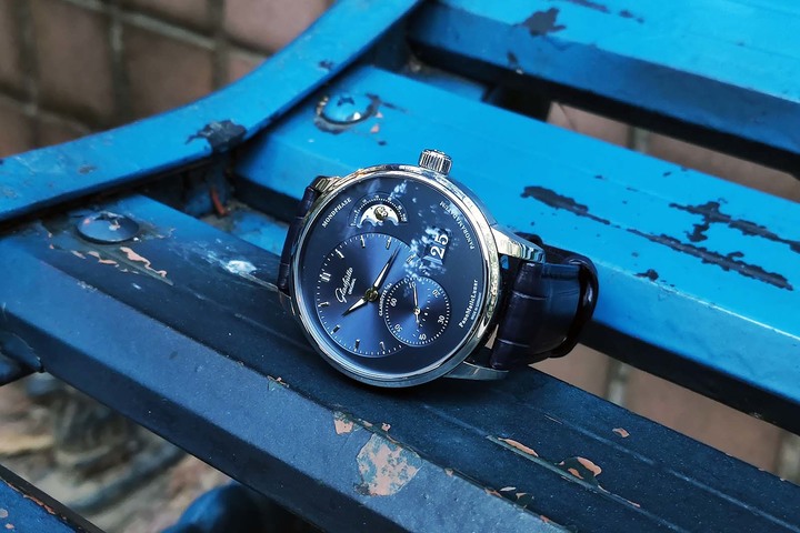 [開箱] 我終於入手啦！Glashütte Original PanoMaticLunar藍面月相腕錶