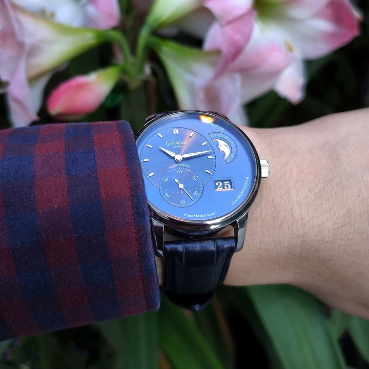 [開箱] 我終於入手啦！Glashütte Original PanoMaticLunar藍面月相腕錶