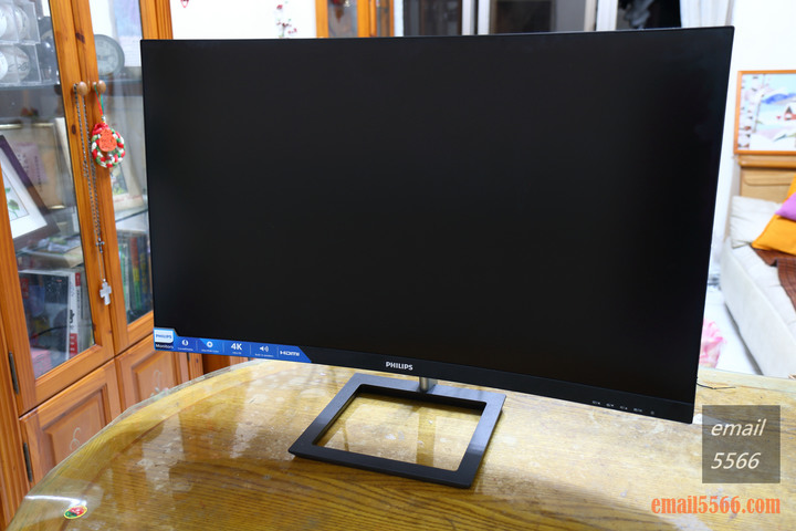 點我看大圖 PHILIPS 飛利浦 328E1C 32吋曲面4K高畫質顯示器開箱-Ultra HD 4K、VA、1500R