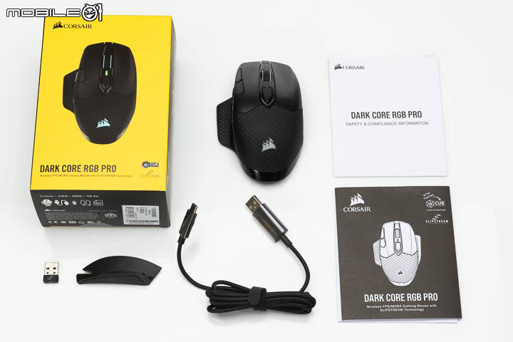 CORSAIR DARK CORE RGB PRO 電競滑鼠試用 無線傳輸也能幾近零延遲