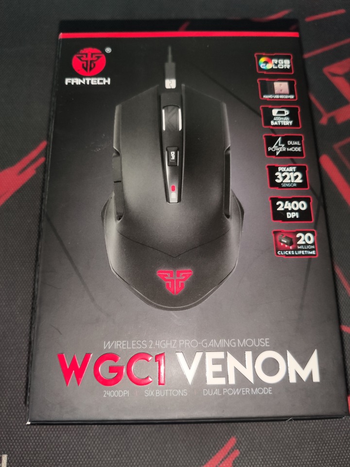 FANTECH WGC1 循環RGB燈效無線滑鼠 || 2.4G可充電的平價無線滑鼠