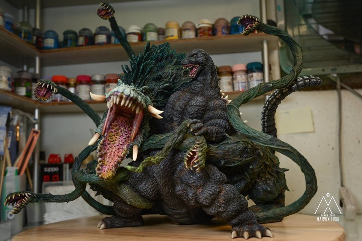 Marvix.F Model Studio 匠心之作 - T's Facto GODZILLA vs BIOLLANTE (哥吉拉vs碧奧蘭蒂)