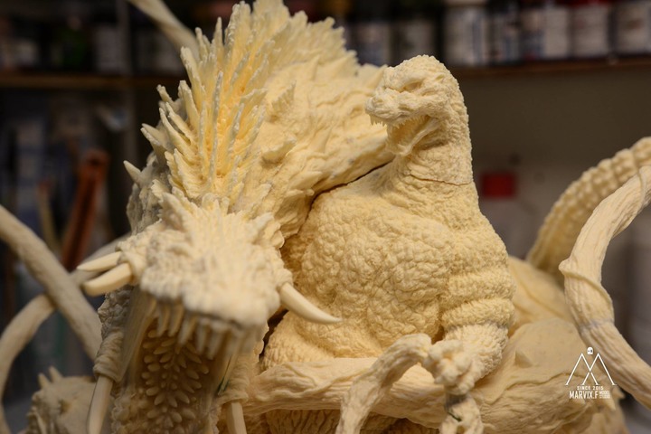 Marvix.F Model Studio 匠心之作 - T's Facto GODZILLA vs BIOLLANTE (哥吉拉vs碧奧蘭蒂)