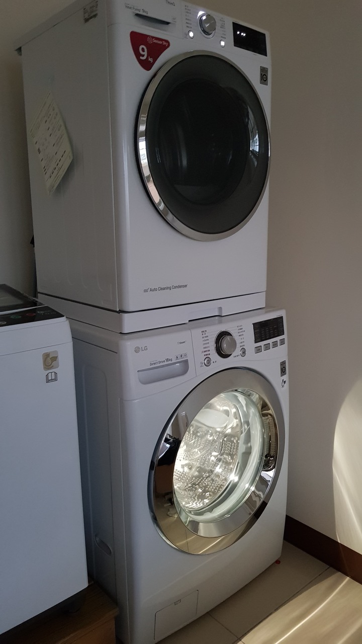 LG WD-S18VBW 洗衣機,WR-90TW烘衣機開箱