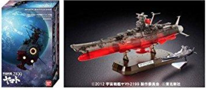 點我看大圖 老花眼別挑戰!萬代 宇宙戰艦大和號2202 1/1000 YAMATO 大和號 最終決戰仕樣 高次元透明版 超傷眼啊@@ 附上0619完成棚拍圖解喔