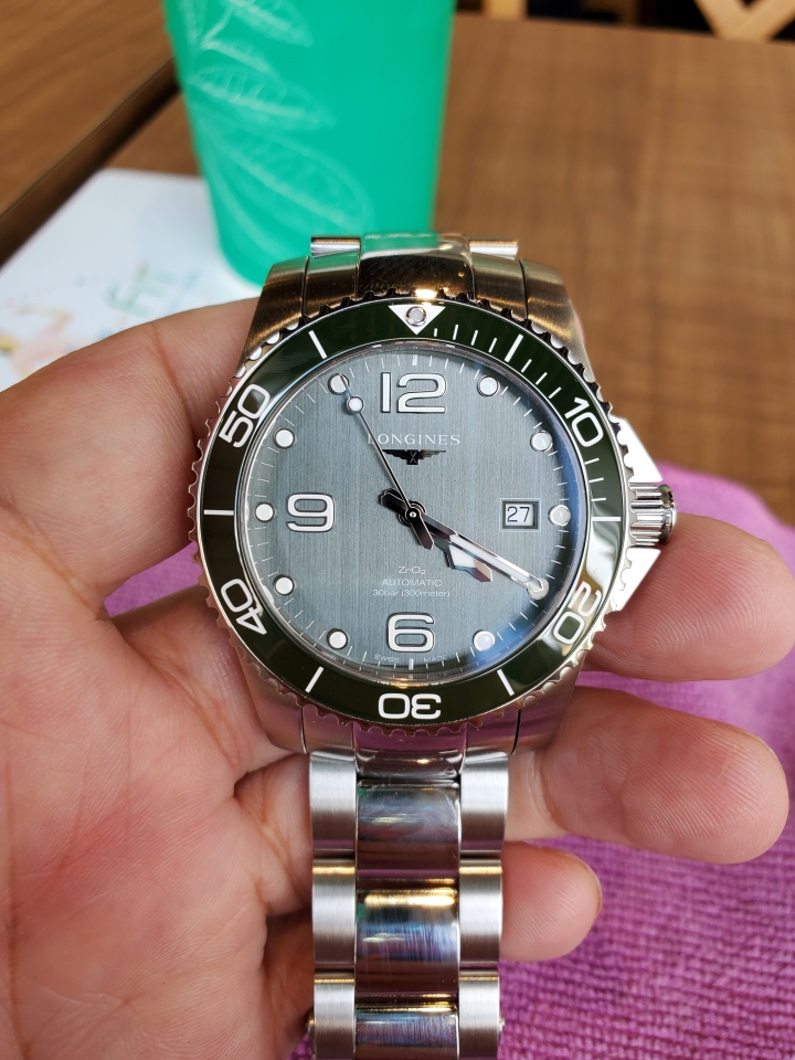 (綠色限定款)浪琴深海征服者開箱