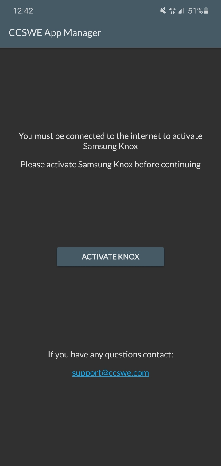 NOTE10+使用ccswe app manager 無法啟用