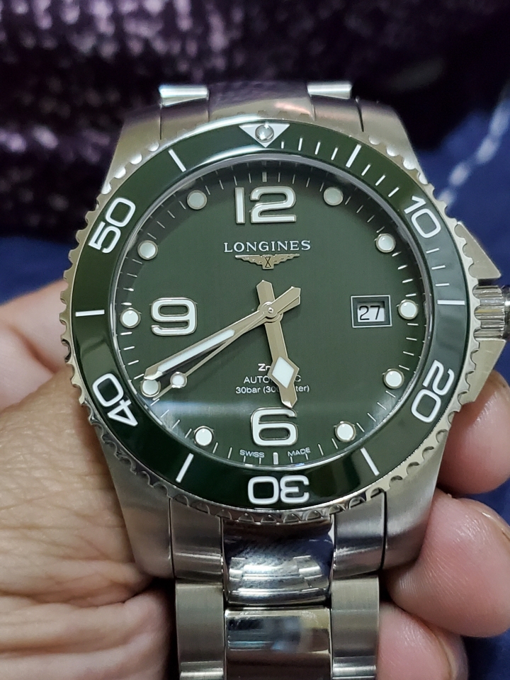 (綠色限定款)浪琴深海征服者開箱