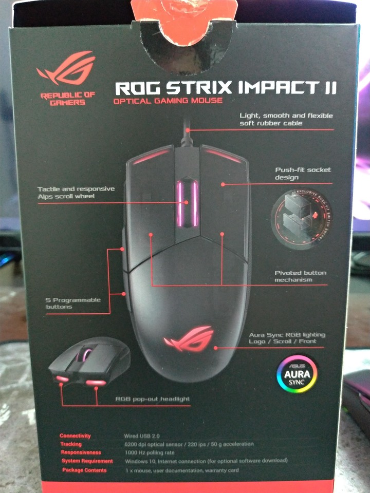 ROG Strix Impact II  使用小心得