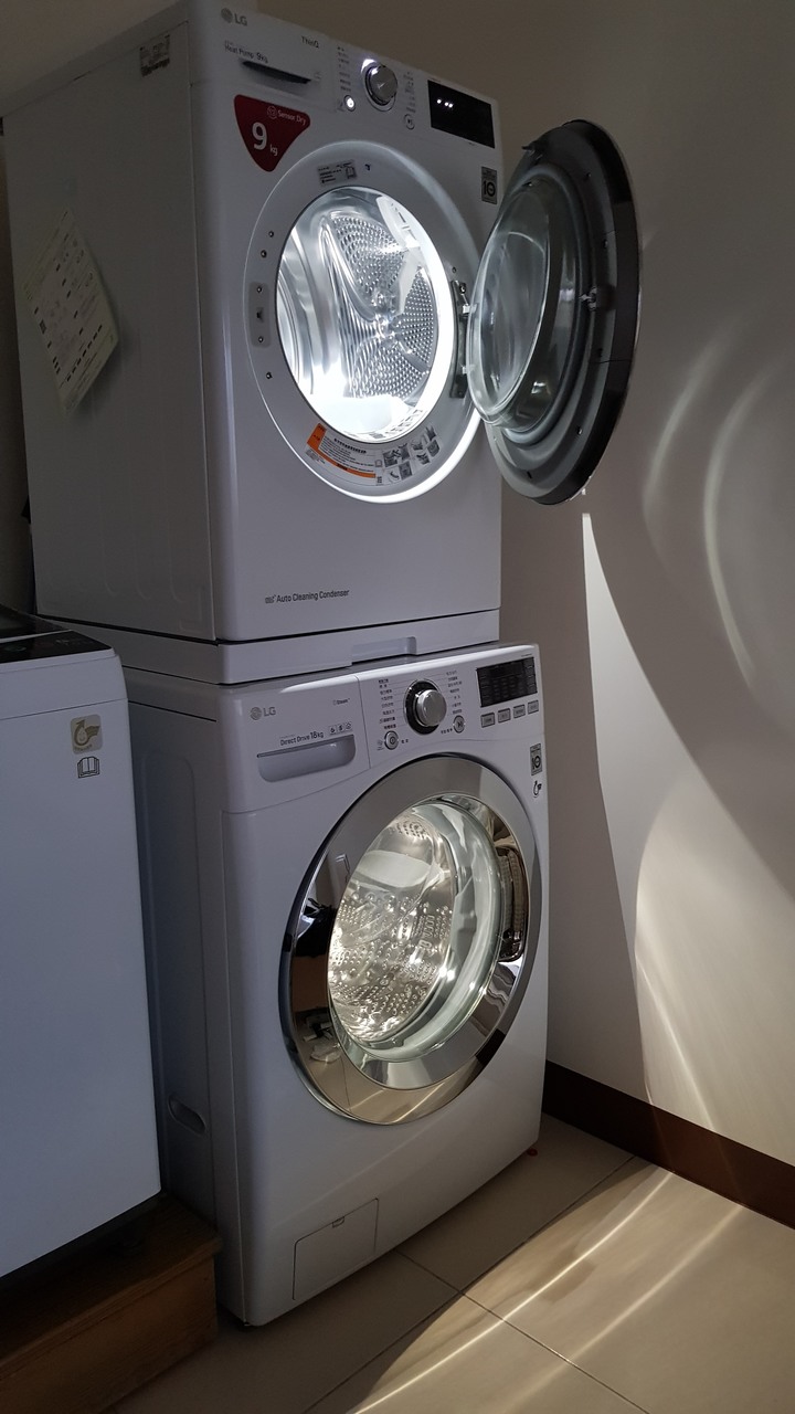 LG WD-S18VBW 洗衣機,WR-90TW烘衣機開箱
