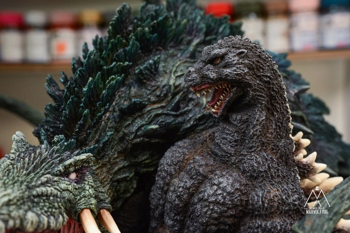點我看大圖 Marvix.F Model Studio 匠心之作 - T's Facto GODZILLA vs BIOLLANTE (哥吉拉vs碧奧蘭蒂)
