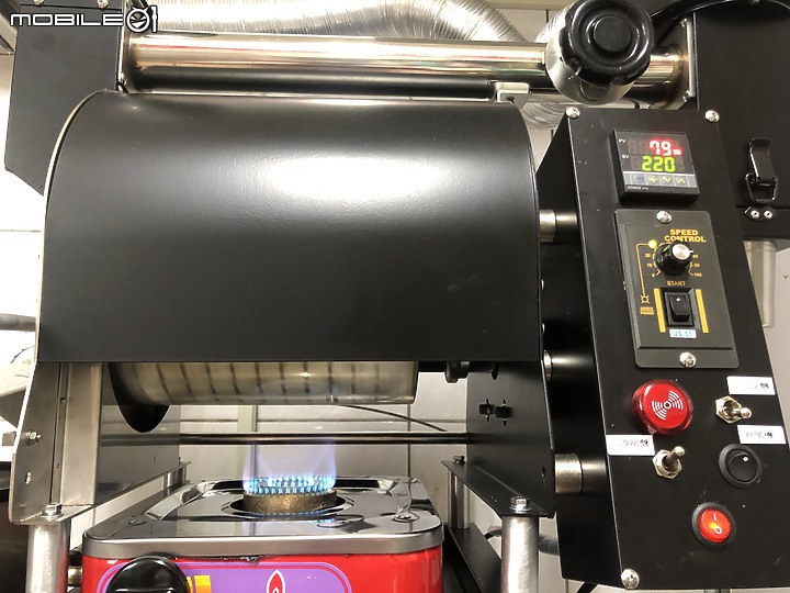 MIT製造-1KG直火半熱風咖啡烘豆機+下料冷卻電動盤 開箱