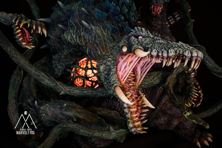 點我看大圖 Marvix.F Model Studio 匠心之作 - T's Facto GODZILLA vs BIOLLANTE (哥吉拉vs碧奧蘭蒂)