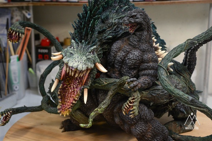 Marvix.F Model Studio 匠心之作 - T's Facto GODZILLA vs BIOLLANTE (哥吉拉vs碧奧蘭蒂)