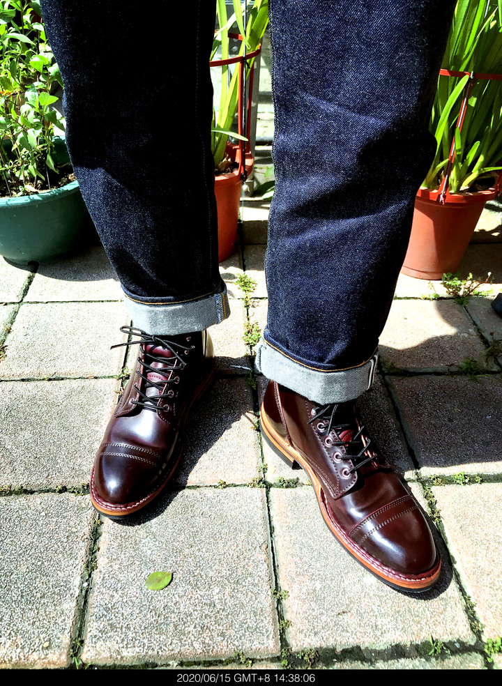 Custom White’s boots