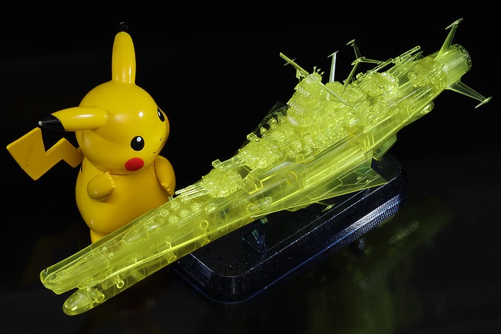 點我看大圖 老花眼別挑戰!萬代 宇宙戰艦大和號2202 1/1000 YAMATO 大和號 最終決戰仕樣 高次元透明版 超傷眼啊@@ 附上0619完成棚拍圖解喔