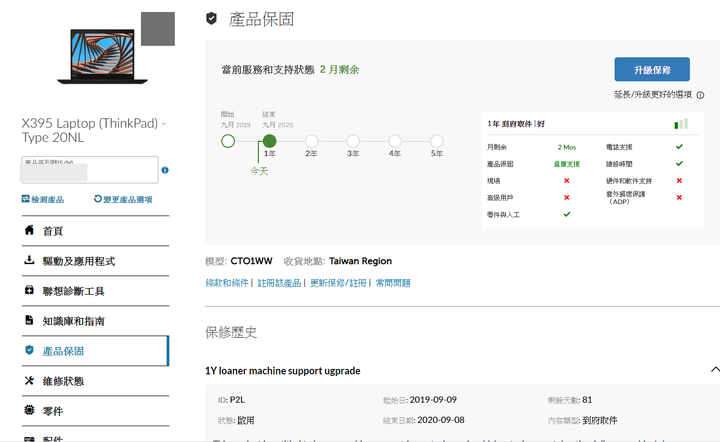 Lenovo X395 送修經驗分享