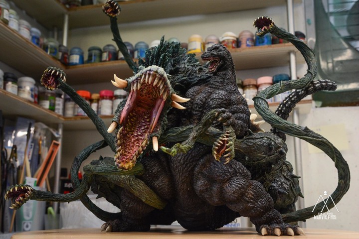 Marvix.F Model Studio 匠心之作 - T's Facto GODZILLA vs BIOLLANTE (哥吉拉vs碧奧蘭蒂)