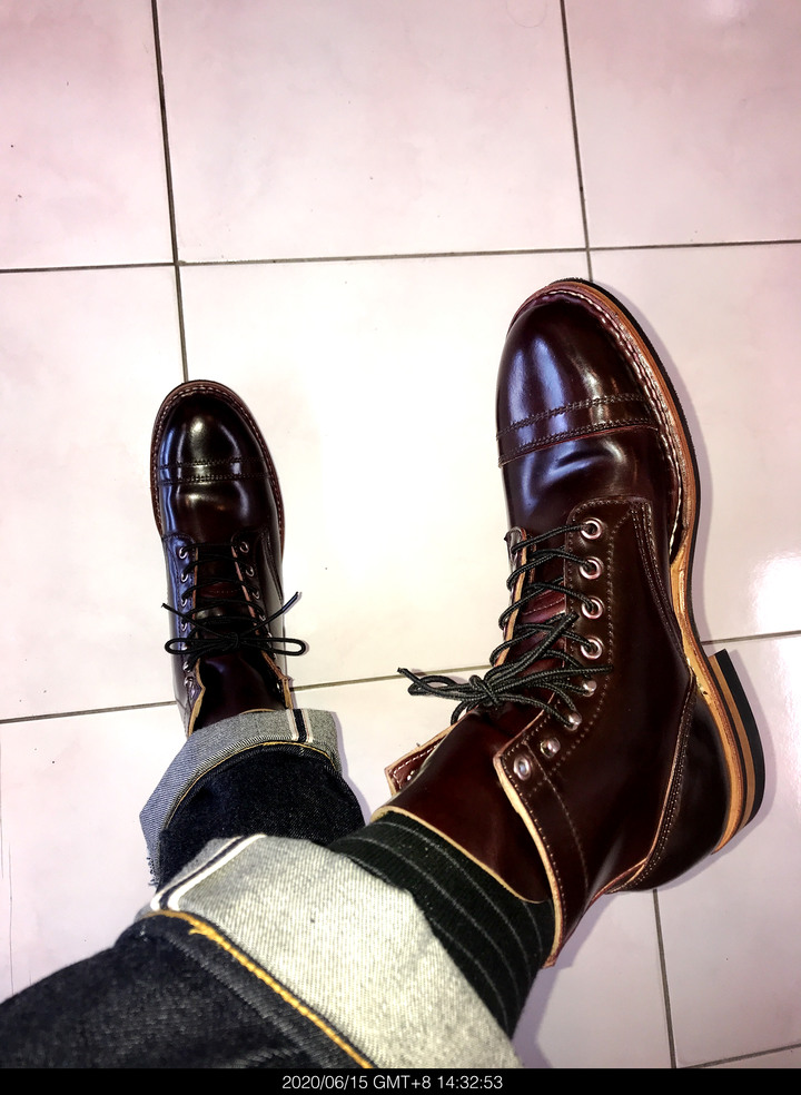 Custom White’s boots