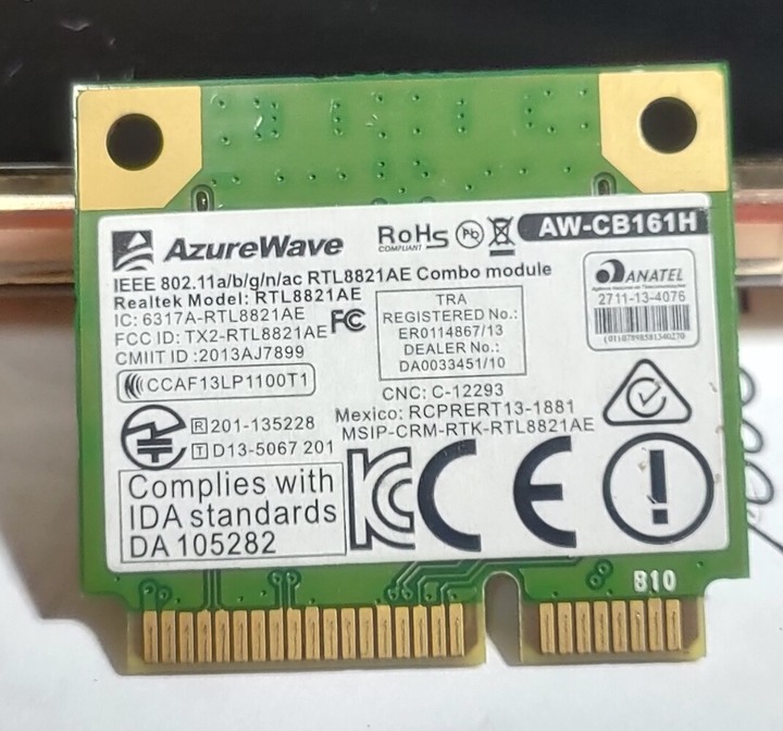 筆記型電腦mini PCI-E藍芽無線網卡，藍芽無作用