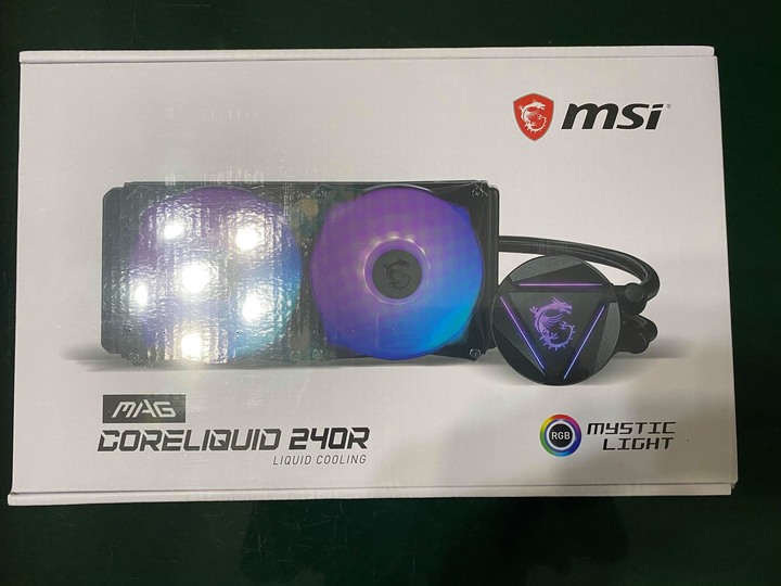 【簡易開箱】MSI MAG CORELIQUID 240R 240水冷簡易開箱