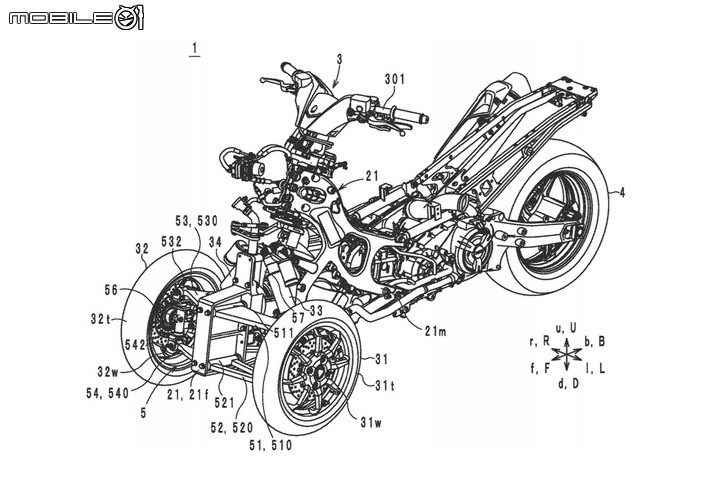 【海外快訊】TMAX 560 三輪版專利曝光？！三輪戰線可望再添戰力