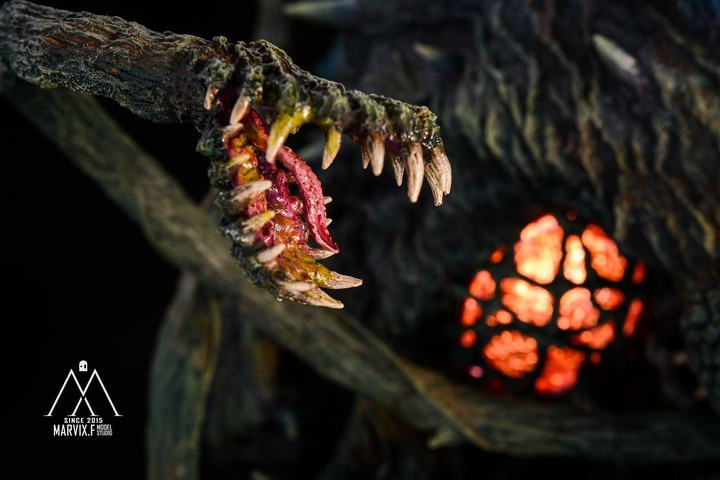 點我看大圖 Marvix.F Model Studio 匠心之作 - T's Facto GODZILLA vs BIOLLANTE (哥吉拉vs碧奧蘭蒂)