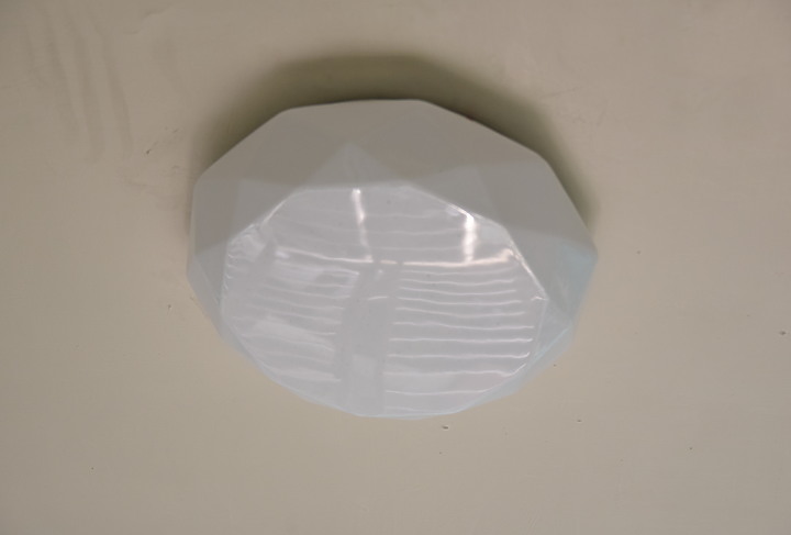 開箱 LED 20W星鑽吸頂燈 LED燈泡 ... 小宅小改造 旭光 輕鬆升級家中照明