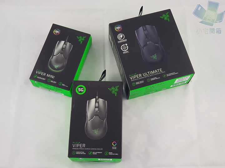 【小宅開箱】Razer 雷蛇 V家大家族 Viper Mini Ultimate 一次看到爽