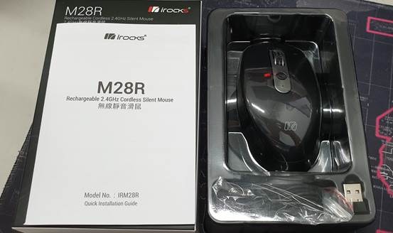 IROCKS M28R 2.4GHz靜音滑鼠開箱