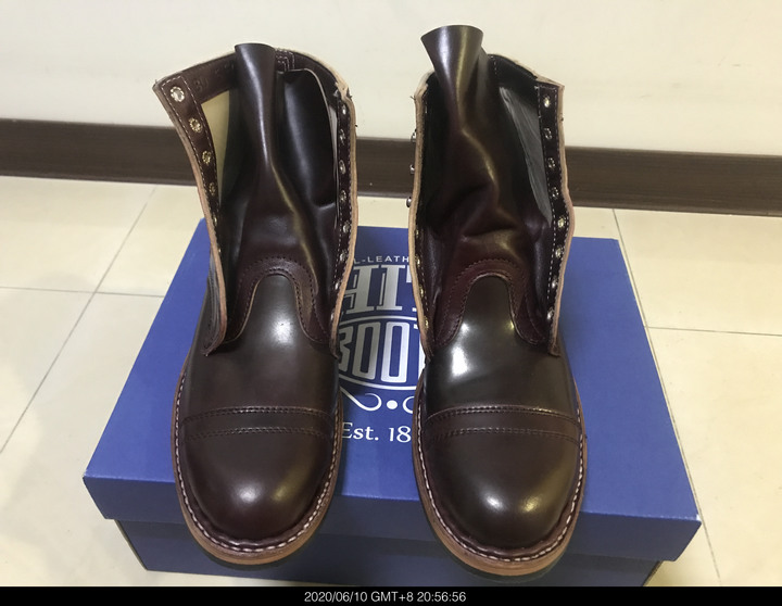 Custom White’s boots