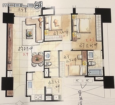 [開箱]現代北歐混搭舒適宅-好好的享受對面建案還沒蓋起來前的無限棟距吧